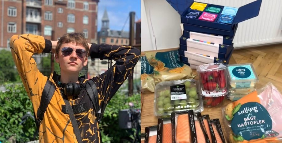 Украинец Богдан Странный в Дании, автор вирусных видео о найденных продуктах возле супермаркетов
