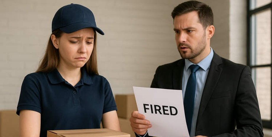 женщину уволили, потому что очень рано начинала работать