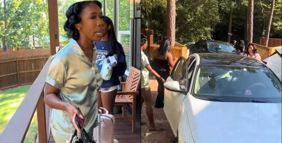 Невеста и её свита покидают арендованное жилье в Техасе после конфликта с хозяйкой Airbnb в день свадьбы