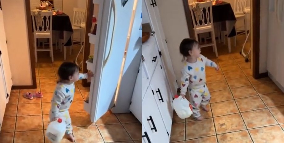 Выпил уже одну бутылку, но хочет еще: в сети шутят над ярым "молокоголиком"