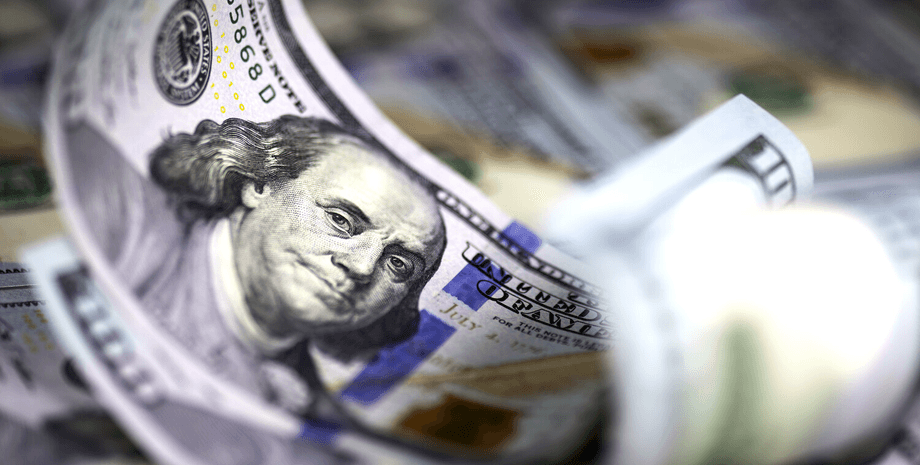 Крупный план купюр США, символ удачи и неожиданного богатства